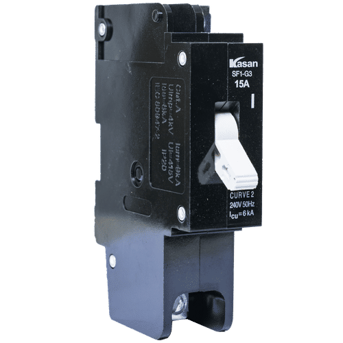 KASAN SINGLE POLE HYMAG 15a MCB