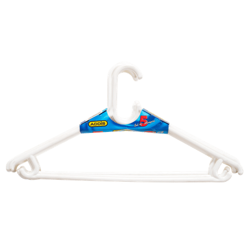 ADDIS UNISEX WHITE  5 PACK HANGER 