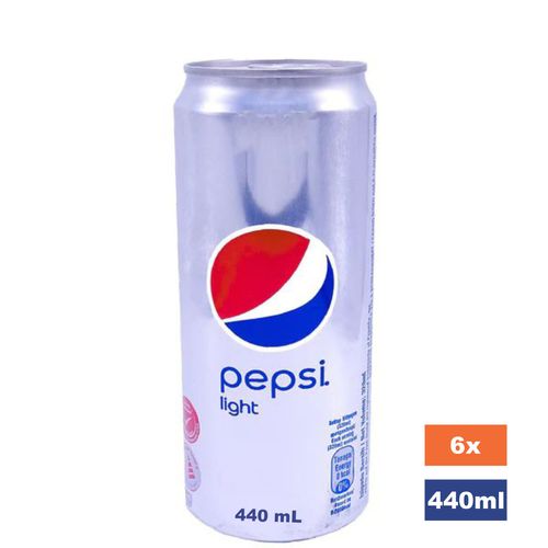 PEPSI LIGHT 440ml CANS x 6