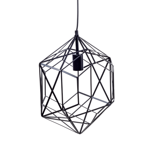 BRIGHT STAR ES METAL BLACK 60w PENDANT FITTING