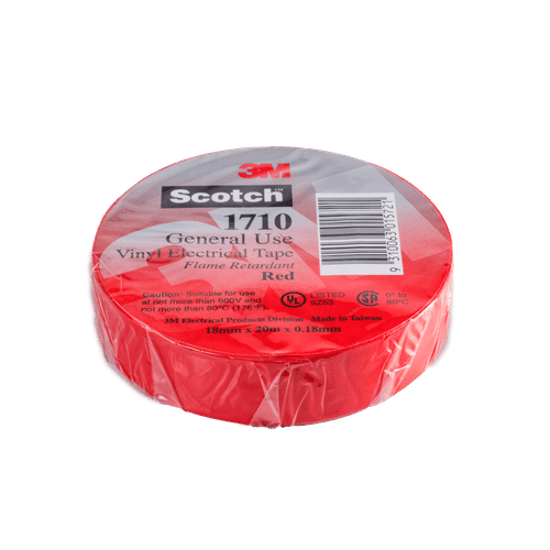 3M SCOTCH RED 18mmx20m INSULATION TAPE