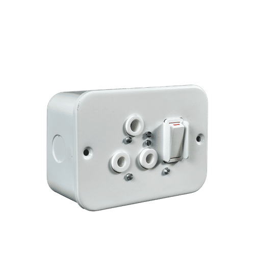 INDUSTRIAL 4x2" 15a SINGLE SOCKET OUTLET