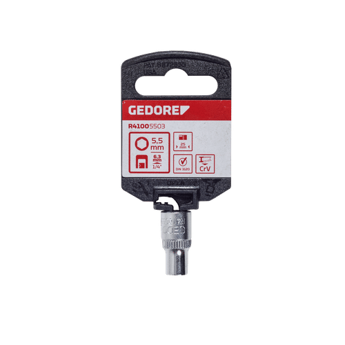 GEDORE RED ¼" DRIVE 5.5mm HEX SOCKET