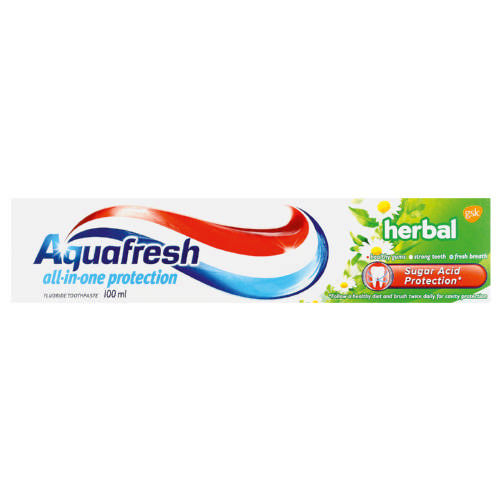 AQUAFRESH TOOTHPASTE HERBAL 100ML