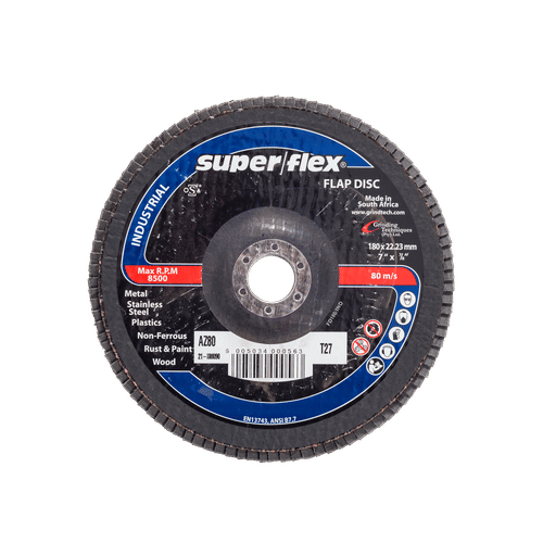 SUPERFLEX P80 180x22.23mm INDUSTRIAL FLAP DISC