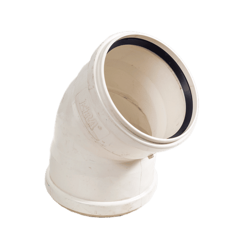 RUBBER RING 45° 110mm  SURFACE PLAIN SHORT BEND