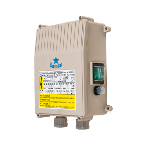 EUROSTAR 220v PLASTIC BOREHOLE PUMP CONTROL BOX 