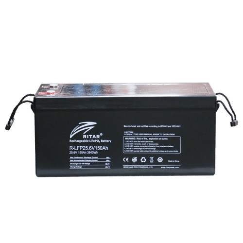 RITAR LiFePO4 RECHARGEABLE 25.6v 150ah BATTERY PACK