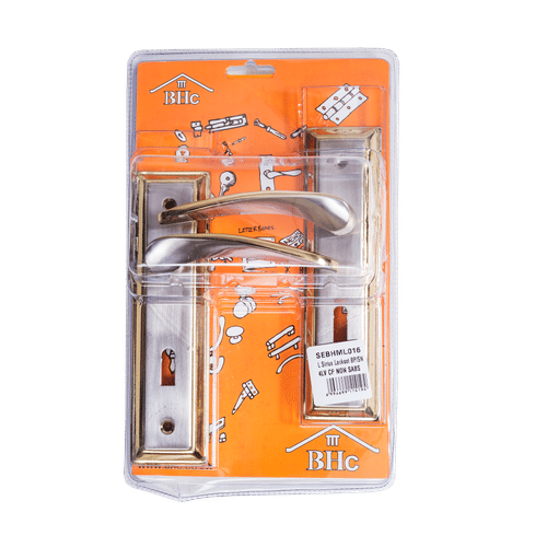 BHC SIRIUS BRASS/SILVER 4 LEVER LOCKSET