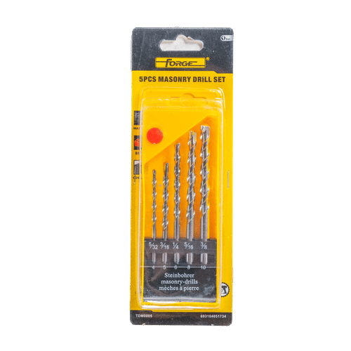 MASONRY 5 PIECE 4-10mm DRILL BIT SET