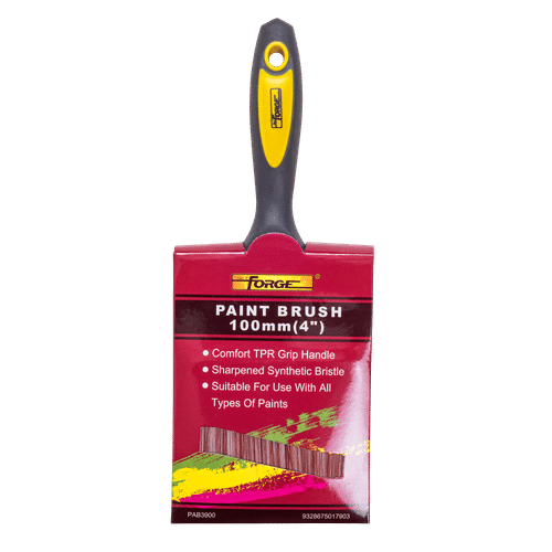 FORGE SOFT GRIP HANDLE SYNTHETIC BRISTLE 100mm PAINT BRUSH