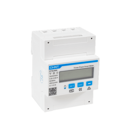 CHINT DTSU666 3 PHASE 80a DIN RAIL KwH METER