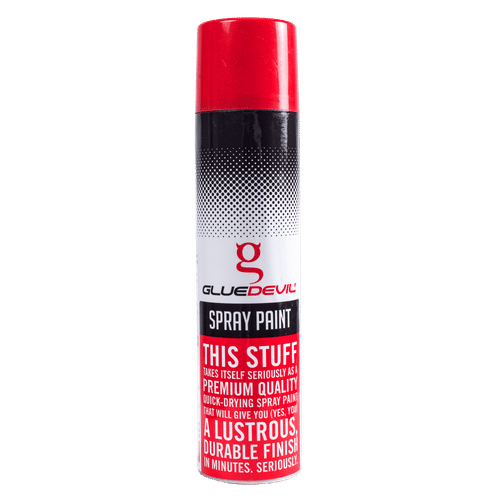 GLUEDEVIL FLUORESCENT RED 300ml SPRAY PAINT