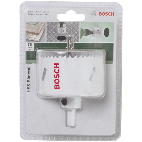 BOSCH HSS BI-METAL 76mm HOLESAW