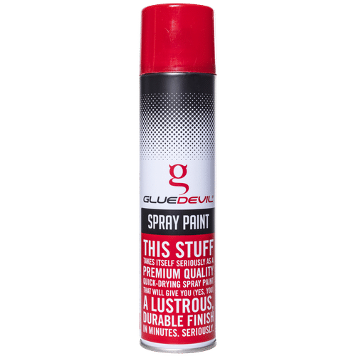 GLUE DEVIL GLOSS SIGNAL RED 300ml SPRAY PAINT