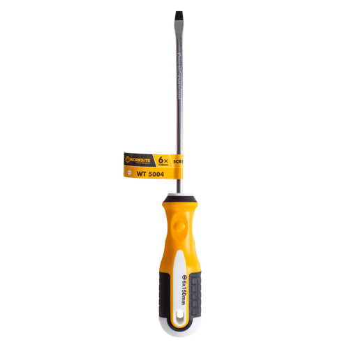 WORKSITE MAGNETIC HEAD 6x150mm FLAT SCREWDRIVER