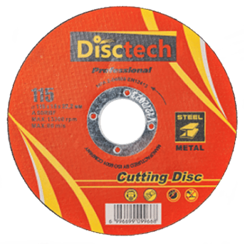 DISCTECH 115x1x22.2mm STEEL CUTTING DISC