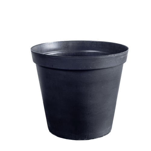 ROUND PLASTIC BLACK 15cm PLANT POT