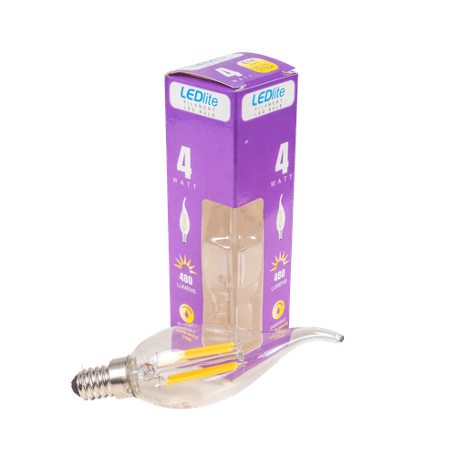 LEDLITE E14 DIMMABLE WARM WHITE LED 4w CANDLE LAMP