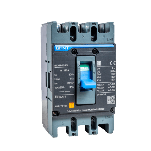 CHINT NXHM125/3 LARGE FRAME 3 POLE 125a ISOLATOR 