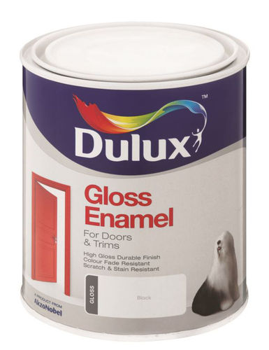 DULUX GLOSS ENAMEL BLACK 1Lt PAINT