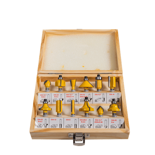 WORKSITE 8mm SHANK 12pc ROUTER BIT SET 