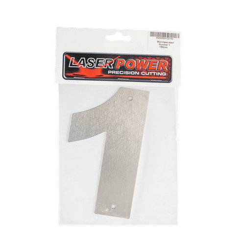 LASER POWER No.1 150mm STAINLESS STEEL NUMBER