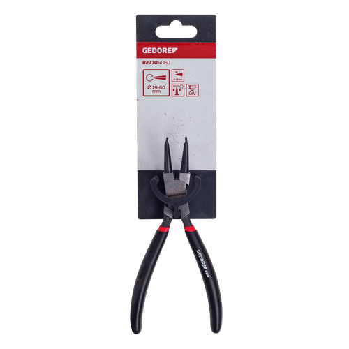 GEDORE RED STRAIGHT PRECISION TIP CIRCLIP PLIERS FOR EXTERNAL RETAINING RINGS