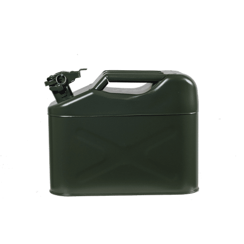 GREEN 10Lt METAL JERRY CAN