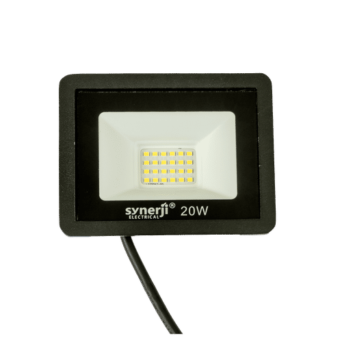 SYNERJI DAYLIGHT BLACK 20w LED FLOOD LIGHT