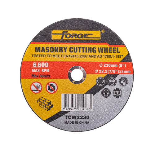FORGE 230x3x22.2mm MASONARY CUTTING DISC