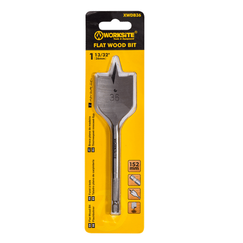WORKSITE FLAT 36mm WOOD DRILL BIT