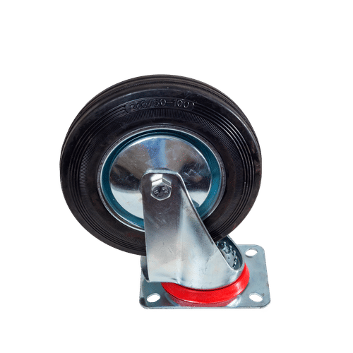 RUBBER 8" SWIVEL CASTOR WHEEL