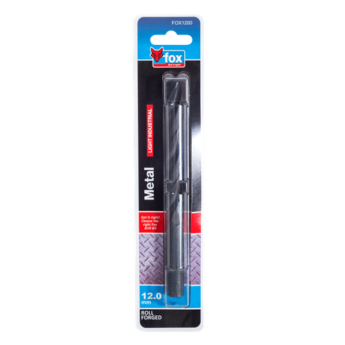 FOX LIGHT INDUSTRIAL 12mm HSS DRILL BIT