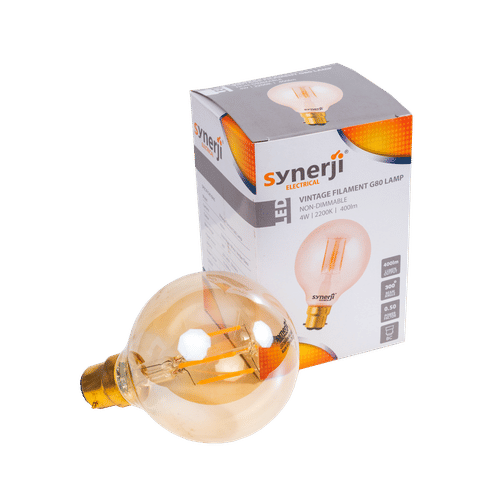SYNERJI BC WARMWHITE DIMMABLE LED 5.5w CANDLE LAMP