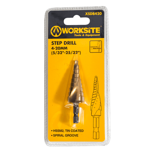 WORKSITE 4-20x6mm STEP DRILL BIT