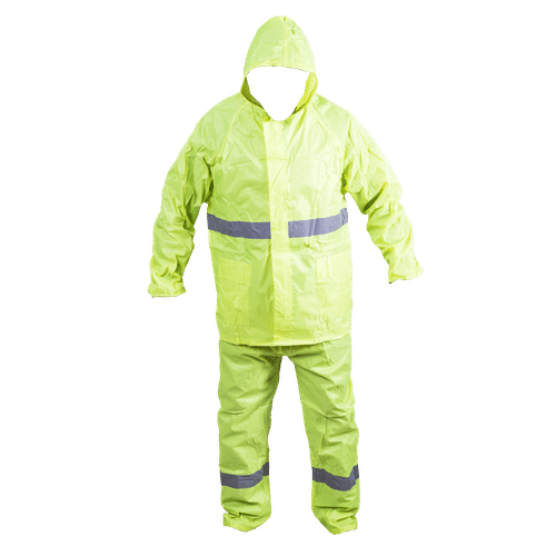 HI-VISIBILITY LIME EXTRA LARGE RAINSUIT