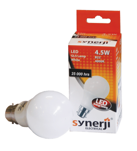 SYNERJI COOLWHITE A60 BC GLS 4.5w LED LAMP