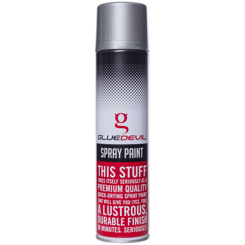 GLUEDEVIL HEAT RISISTANT SILVER 300ml SPRAY PAINT