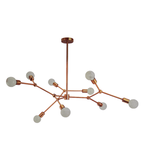 BRIGHTSTAR CH512/9 ADJUSTABLE BRONZE METAL CHANDELIER 