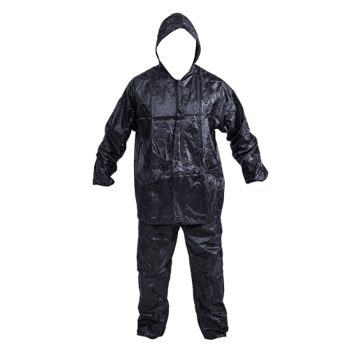 BLACK EXTRA LARGE RAINSUIT