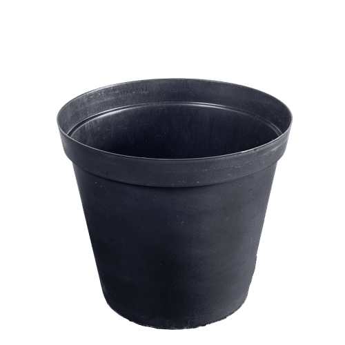 ROUND PLASTIC BLACK 20cm PLANT POT