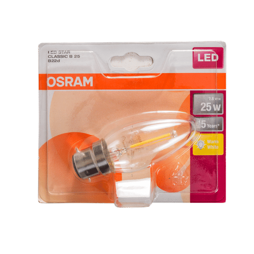 LEDVANCE RETRO FILAMENT LED 2.8w CANDLE LAMP