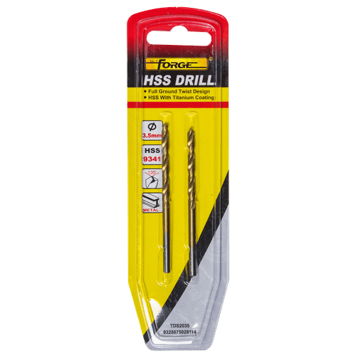 FORGE TITANIUM 3.5mm HSS DRILL BIT