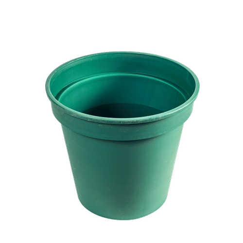 ROUND PLASTIC GREEN 30cm PLANT POT