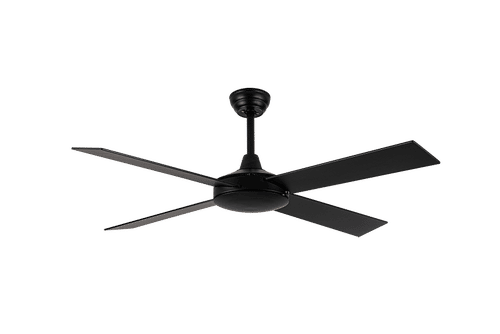 SYNERJI 52" 4 BLADE BLACK CEILING FAN 