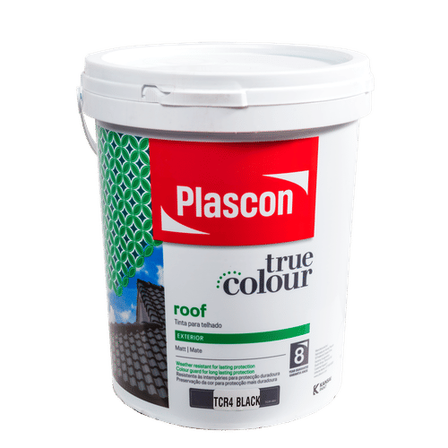PLASCON TRUE COLOUR BLACK 20Lt ROOF PAINT
