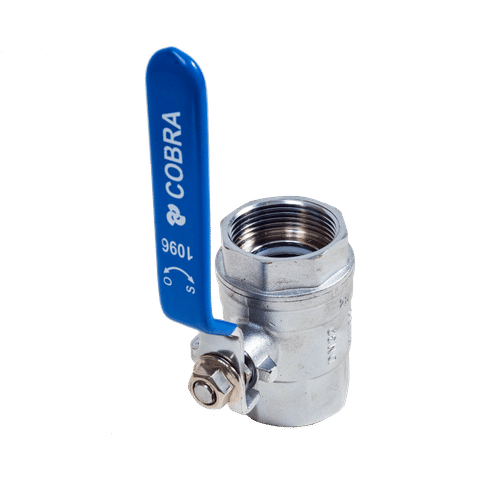 COBRA NIKEL PLATED FxF 32mm BALL VALVE