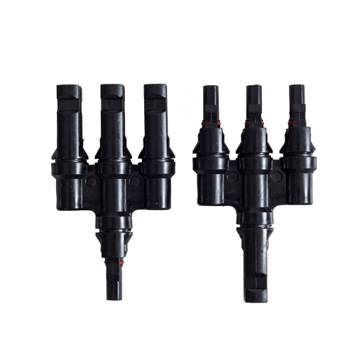 MC4 3 IN 1 MALE + FEMALE T BRANCH CONNECTOR 