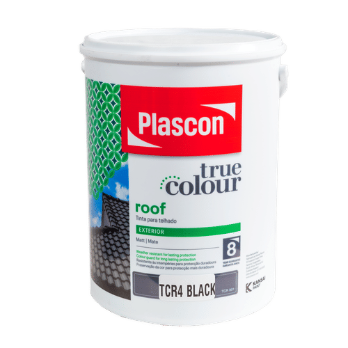 PLASCON TRUE COLOUR BLACK 5Lt ROOF PAINT